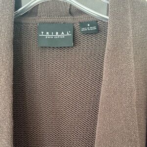 Tribal Chocolate Knit Cardigan